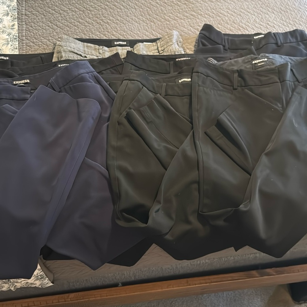 Lot of 10 pairs of women’s express dress pants